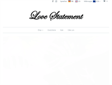 Tablet Screenshot of lovestatement.com
